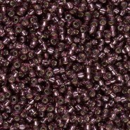 Miyuki seed beads 11/0 - Silver lined dark amethyst 11-13